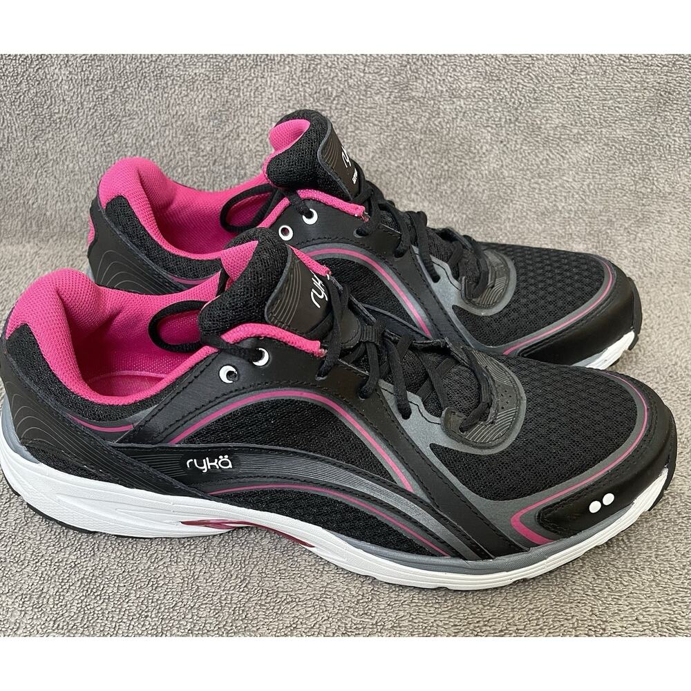 Ryka Womens Skywalk Black pink Walking Shoes Size 11